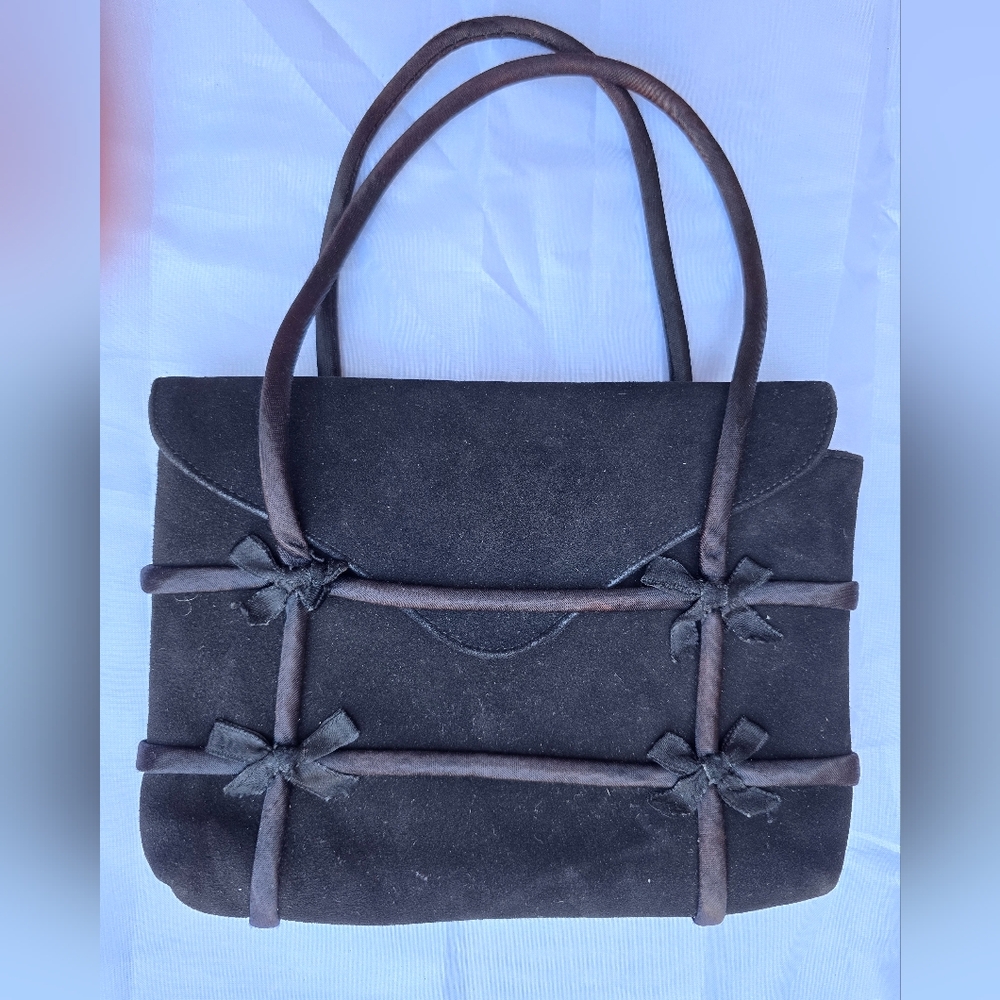 Jana Black Satin Clutch - very cute! Formal‎
